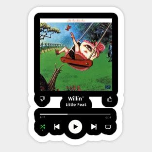 Stereo Music Player - Willin' Sticker